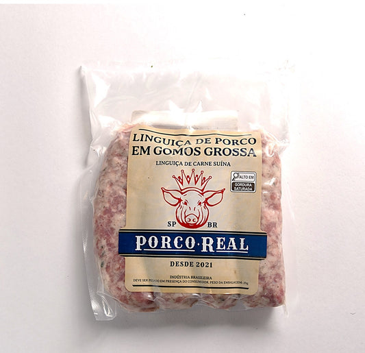 PORCO REAL - Linguiça Gomo 400g - 4 unids