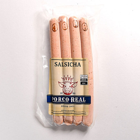 PORCO REAL - Salsicha - Aprox 300g - 4 unids